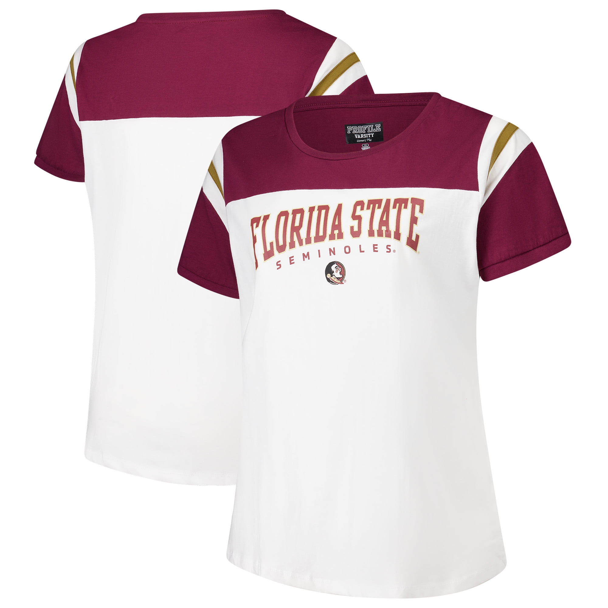 Women's Fanatics White Florida State Seminoles Plus Size Winning Gear T-Shirt