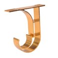 thumbnail image 3 of pitrice Tringle Romaine Support en Alliage d'Aluminium Accessoires de Tringle à Rideau Installation Latérale Universelle Support Épais, 3 of 8