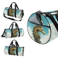 thumbnail image 3 of Hippocampus Gym Bag, Yoga Bag, Sports Bag, Weekender Bag, Size 17.7 Inches with Interior Zipper Pocket - Large Capacity, 3 of 6