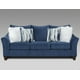 Roundhill Furniture Camero Pillowback Sofa and Loveseat Set, Blue ...