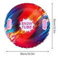 thumbnail image 2 of Heavy Duty Inflatable Tube Sled For Winter Outdoor Sports And Family Sledding Adventures With Secure Handles, 2 of 5