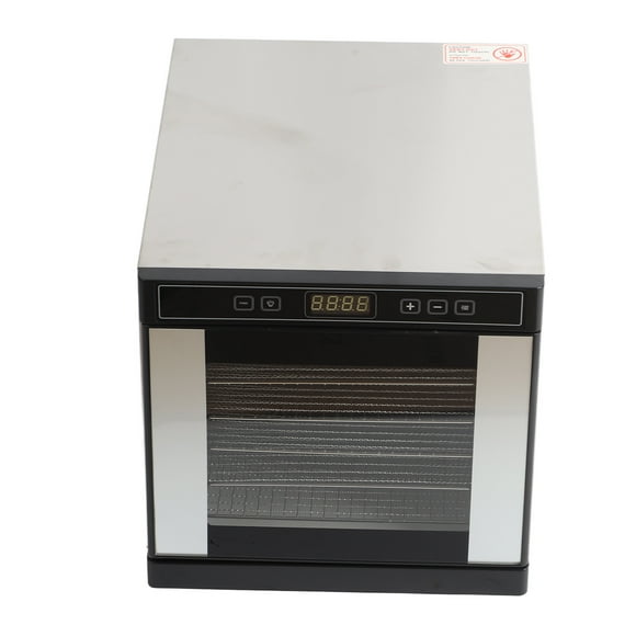 600W Food Dehydrator, 6 Tray Stainless Steel Food Dryer Machine with 24H Timer Temperature Control, Food Dehydrated Dryer for Jerky, Dog Treats, Meat