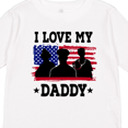 thumbnail image 4 of Inktastic Military Dad I Love My Daddy Boys or Girls Long Sleeve Toddler T-Shirt, 4 of 5