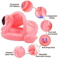 thumbnail image 4 of Flamingo Baby Pool Float with Canopy Inflatable Swimming Floats for Kids,Swimming Ring with Safety Seat Infant Floaty,Toddler Swimming Pool Float, 4 of 5