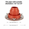 thumbnail image 3 of Piwvid Silicone Stove Jack Flashing for Hot Tents, Fireproof Ring Seal for Wood Stove Pipes, Round Base Chimney Vent Protector for Camping Tents and Shelter Roofs, Heat Resistant, 3 of 6