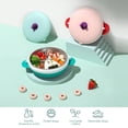 thumbnail image 4 of Graflsoa WB0232 Assiette Compartimentée pour Enfants en Acier Inoxydable avec Base à Succion, Bol d'Alimentation Isolé pour Bébé 500 ml, Vert, Fonction Chaleur et Froid, Facile à Nettoyer et à Transporter, 4 of 7