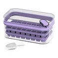 thumbnail image 1 of Double Layer Ice  Tray with Easy Release, 64Pcs Ice Maker Box for Home, Press Button Design, Food Grade Material - Convenient and Quick Ice Freezer Storage, 1 of 8