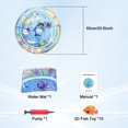 thumbnail image 6 of Cat Dog Water Mat, [2025 Newly Upgraded, Two LAYES & Thickened] Ocean Themed Round Sensory, Non-Slip Playmat, Floating Fish, for Indoor Cats Kitten, Durable & Easy-Clean, 6 of 8