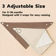 thumbnail image 5 of Muslin Baby Drool Bibs 6Pack Soft Triangular Adjustable Baby Bandana Bibs for Unisex Baby Girls & Boys, 5 of 5