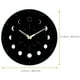 thumbnail image 3 of Reloj de pared de madera luminoso con fase lunar, silencioso, sin pilas, 3 of 7