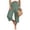 Mint Green, variant on Amkhujs Capris for Women with Pockets Elastic High Waist Straight Leg Summer Pants Breathable Soft Linen Pants for Beach Wear