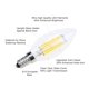 thumbnail image 3 of Lamsky E14 Bombilla Led Con Forma De Vela De Filamento E14, Base Europea, Luz Diurna, 6000 K, 600 Lm, Equivalente A 60 W, C35, Cristal Transparente, Forma De Torpedo, Tapa De Bala, No Regulable (Paque, 3 of 5
