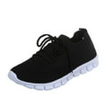 thumbnail image 1 of Espadrilles Compensées en Maille Confortables pour Femmes Dames Mode Respirantes à Lacets, 1 of 9