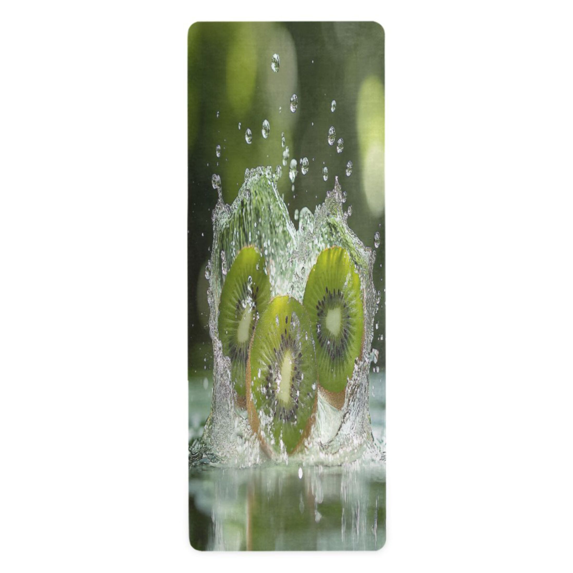 BZSMCE Yoga Mat Women Kiwi Splashing in Water Fitness Mat