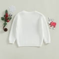 thumbnail image 6 of Toddler Baby Girl Boy Christmas Outfit Knit Sweater Long Sleeve Crewneck Warm Pullover Sweatshirt Top Fall Winter Clothes, 6 of 7