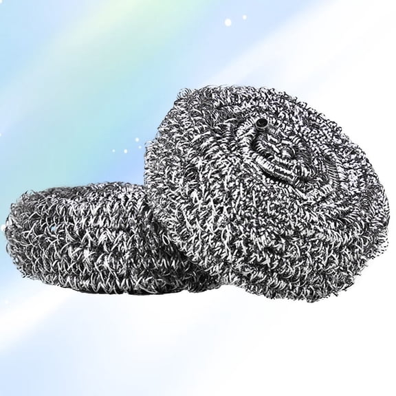GOOHOCHY 6-Pack Stainless Steel Kitchen Scrubbers for Dishes, Cleaning Sponges 2.8x1.6x1.5in