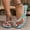 Sky Blue, variant on WILLBEST Slipper Shoes Women's Summer Fashion Clip Toe Solid Color Flip Flops Out Beach Slippers