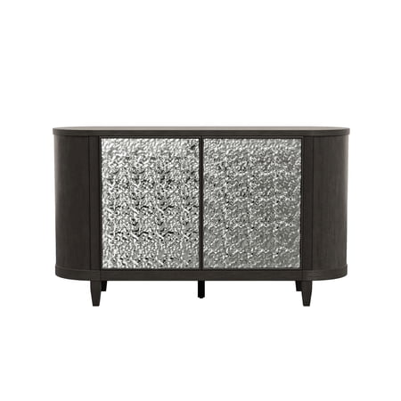 Furniture of America Cheri 2-Door Solid Wood Dining Server Ash Gray