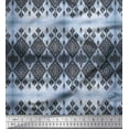 thumbnail image 1 of Soimoi Crepe Silk Fabric Aztec Southwestern Printed Craft Fabric by The Yard 42 Inch Wide, 1 of 3