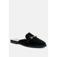 thumbnail image 6 of Velvet Buckled Flat Mules, 6 of 10