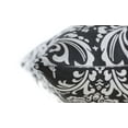 thumbnail image 2 of TreeWool (Pack of 2) Damask Accent Decorative Cotton Throw Pillow Covers (16 x 16 Inches, Black), 2 of 6