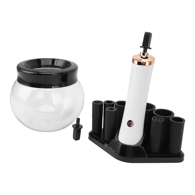 Makeup Brush Cleaner Dryer, Makeup Brush Cleaner Machine Versatile for Home Black,White