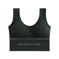 thumbnail image 2 of Women's Sports Bras U-shaped Sports Bra Without Steel Ring Yoga Bra Comfortable Bras for Women ArmyGreen S, 2 of 5