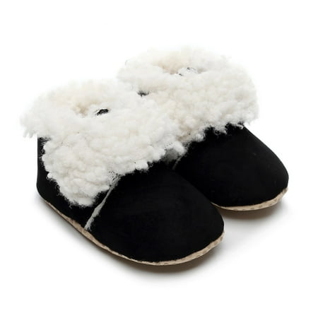 

Winter Toddler Kids Baby Girls Boys Cute Leopard Warm Boots Booties Shoes