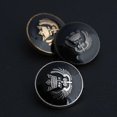 thumbnail image 2 of New Metal Men 'S And Women 'S Suit Suit Coat Button Button Black Wing Shirt Coat Button Button Windbreaker Button, 2 of 3
