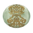 thumbnail image 1 of Damask 13 in. Turquoise Gold Charger Plate, 1 of 1