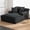 Dark Grey, variant on 66" Chaise Lounge Chair Indoor, Oversized Boneless Couch Comfy Upholstered Sleeper Sofa Bed with 3 Pillows, Corduroy Cloud Reading Chair for Living Room No Assembly Required, White