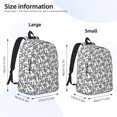 thumbnail image 4 of Daiia Snake Vintage Canvas Backpack for Men and Women ,Hiking Backpack,Travel Laptop Bag for School,Large Capacity Backpack, 4 of 8