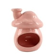 thumbnail image 4 of Quemador de incienso de cerámica con forma de manojo de salvia, centro de mesa, adorno de escritorio, tetera. Rosa, 4 of 7