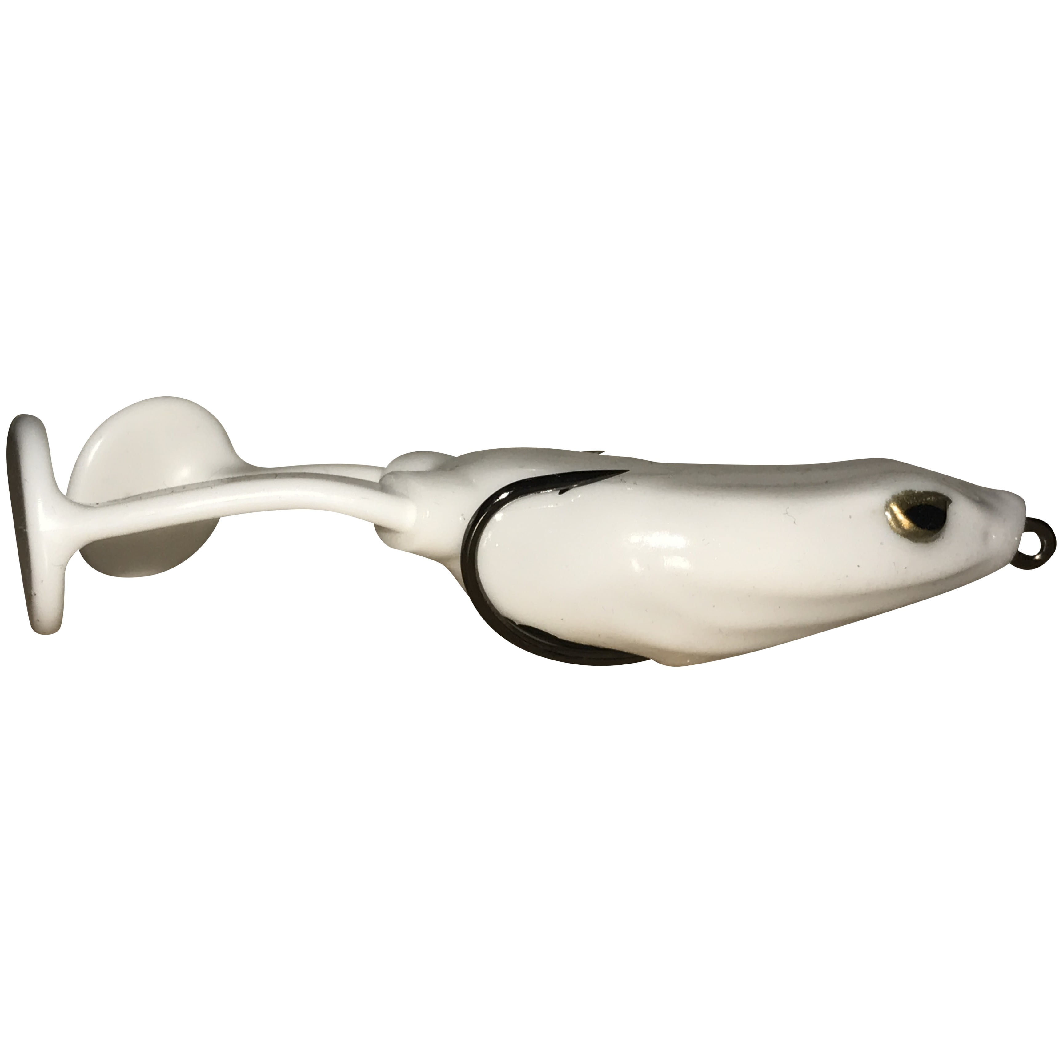White Rattler - hollow body frog lure 