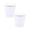O355 White 2.4x3.7" 2Pack, variant on 2Pcs Mini Galvanized Can with Lid,Small Metal Buckets with Lids, Wastebasket Can, Metal Rubbish Bin, Tabletop Can, Flower Pot Pen Holde , Waste Receptacles and Liners, Decorations Happy 2026!