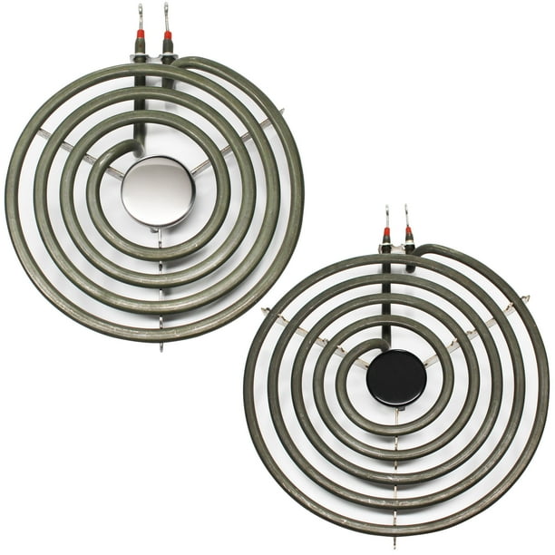 Replacement Frigidaire CFEF3016LWB 8 inch 5 Turns & 6 inch 4 Turns Surface Burner Elements - Compatible Frigidaire 316442301 & 316439801 Heating Element for Range, Stove & Cooktop