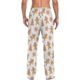 thumbnail image 2 of Top-kevin Christmas Winter Men's Pajama Pants Cartoon Gingerbread Men Snowflakes Super Soft Lounge Pajama Bottoms with Pockets, 2 of 7