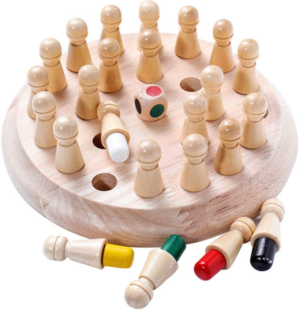 Kids Wooden Memory Match Stick Chess Game Fun Block Game Educational Board Gifts 