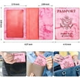 thumbnail image 3 of Passport Holder Cover Wallet Case RFID Blocking Leather Card Slot Travel Accessories Documents Organizer Protector for Women Men, 3 of 6