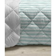 thumbnail image 3 of Aqua Down Alternative Comforter, Diagonal Parallel Lines in Different Directions Retro Modern Style Geometrical, Microfiber Quilt for All Season, 5 Sizes, Mint Green White, by Ambesonne, 3 of 3