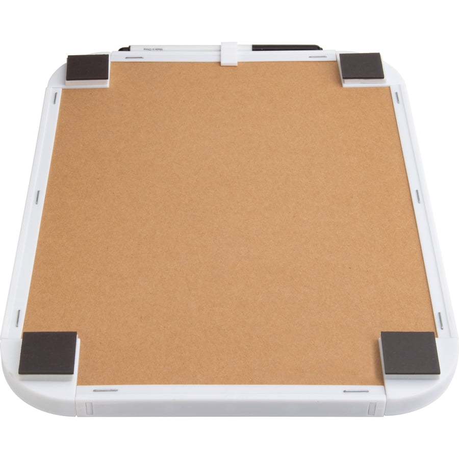 Lorell Personal Whiteboard - 11" (0.9 Ft) Width X 8.5" (0.7 Ft) Height - White Melamine Surface - White Plastic Frame - Rectangle - 6 / Bundle