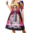 thumbnail image 1 of Vestido Sade de manga corta, vestido de verano para mujer, vestidos para ocasiones especiales., 1 of 7