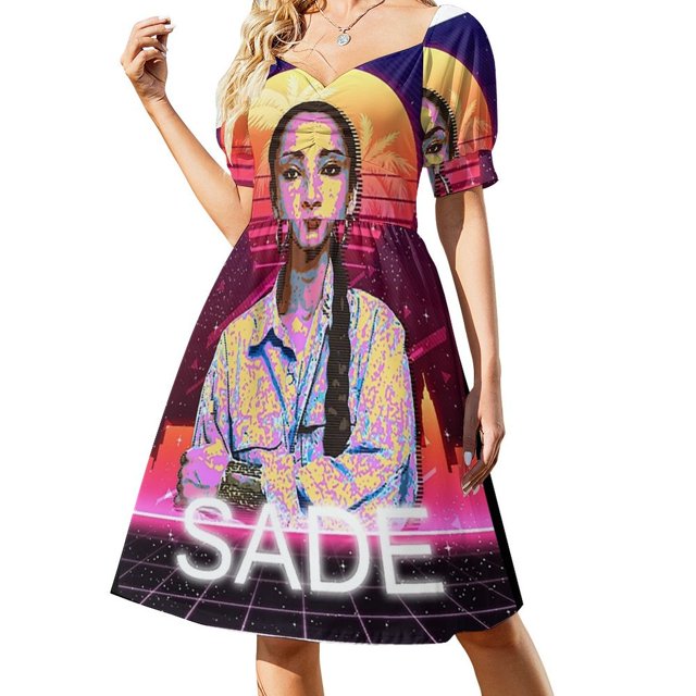 Vestido Sade de manga corta, vestido de verano para mujer, vestidos para ocasiones especiales.