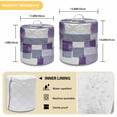 thumbnail image 6 of Abstract Purple Pressure Cooker Cover Gray Mottled Graffiti Color Block Modern Art Dust Cover for Kitchen Appliances with Top Handle & Storage Pockets, Fits 6 Quart Instant Pot, Air Fryer, Crock Pot, 6 of 9