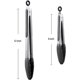 thumbnail image 5 of Pinzas de cocina de bloqueo de acero inoxidable premium con puntas de silicona, 2-9quot; Y 12quot; Conjunto, 11 Feliz Sencillez, 5 of 5