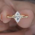 thumbnail image 6 of Cora Jewellery Art Deco 1.0CT Marquise Cut Engagement Ring for Women, 14K Yellow Gold, 9 US, 6 of 9