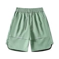 thumbnail image 3 of Yievot Men's Sport Shorts Drawstring Elastic Waist Loose Fit Knee Length Gym Training Running Shorts, 3 of 8