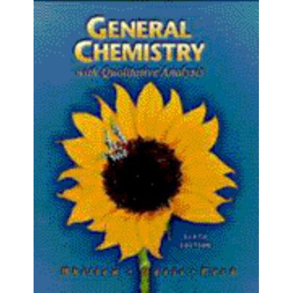Pre-Owned General Chemistry with Qualitative Analysis (Hardcover) 0030212170 9780030212178
