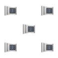 thumbnail image 2 of Injueey Luces de pared de pasillo de jardín al aire libre solares 6LED IP65 lámparas de valla impermeables iluminación de acero inoxidable Type2 NO2, 2 of 6