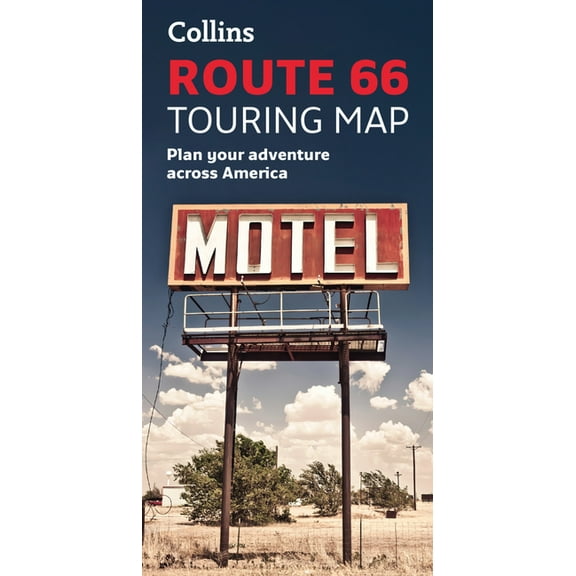 Collins Route 66 Touring Map: Plan Your Adventure Across America, (Paperback)